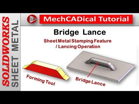 sheet metal bridge lance|bridge lance design.